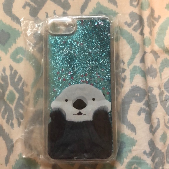 Sea Otter Glitter iPhone 8 case - Picture 1 of 5